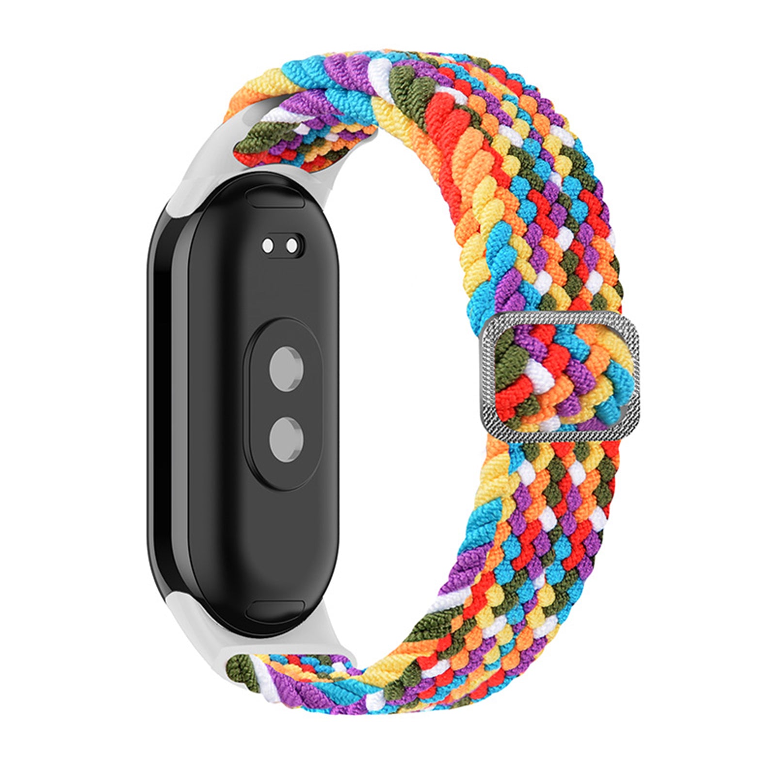 ENKAY HAT-PRINCE For Xiaomi Smart Band 8 Elastic Watch Band Nylon Braided Wrist Strap Set with PMMA Screen Protector ENKAY HAT-PRINCE For Xiaomi Smart Band 8 Elastic Watch Band Nylon Braided Wrist Strap Set with PMMA Screen Protector